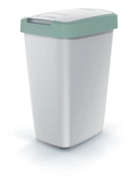 Kosz na śmieci 25 l, Jasny zielony, Popielaty, COMPACTA Q, Prosperplast