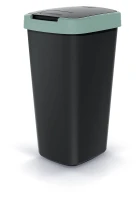Kosz na śmieci 25 l, Jasny zielony, Czarny, COMPACTA Q, Prosperplast