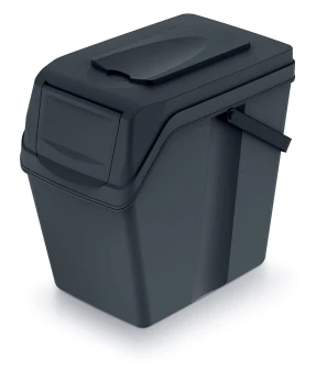Kosz do segregacji odpadów 25 l, z rączką, SORTIBOX ISWB25, Prosperplast