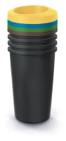Zestaw okrągłych koszy na śmieci 4x45 l, NRBO45S4, Prosperplast