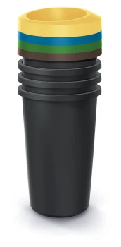 Zestaw okrągłych koszy na śmieci 4x25 l, NRBO25S4, Prosperplast