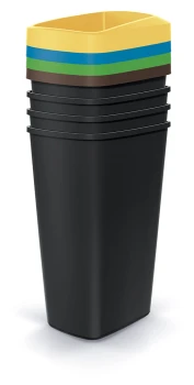Zestaw koszy na śmieci 4x45 l, Compacta Q, NSBO45S4, Prosperplast