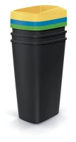 Zestaw koszy na śmieci 3x45 l, Compacta Q, NSBO45S3, Prosperplast