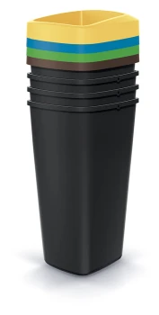 Zestaw koszy na śmieci 4x25 l, Compacta Q, NSBO25S4 , Prosperplast