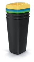 Zestaw koszy na śmieci 3x25 l, Compacta Q, NSBO25S3, Prosperplast