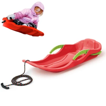 Sanki z hamulcem RACE S, Czerwony, Prosperplast