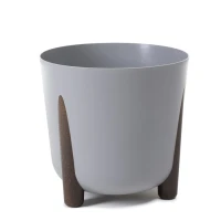 Doniczka okrągła na nóżkach FRIDA 300 | Szary