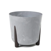 Doniczka okrągła na nóżkach FRIDA ECO 180 | Beton