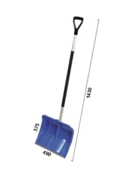 Łopata do śniegu 49 cm, ALPIN 2 Alutube Prosperplast