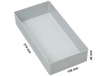 Pojemnik magazynowy EuroPlus 108x216x45 mm, Allit