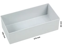 Pojemnik magazynowy EuroPlus 108x216x63 mm, Allit