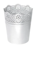 Doniczka okrągła koronkowa Lace DLAC115