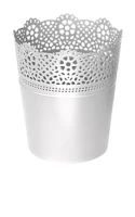 Doniczka okrągła koronkowa Lace DLAC160