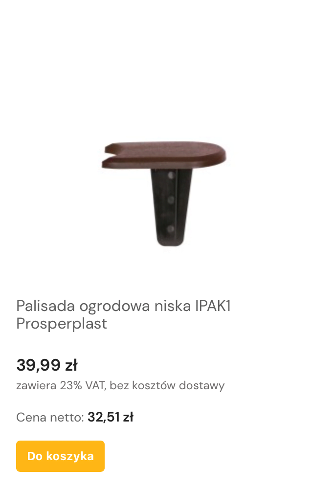Palisada ogrodowa niska IPAK1